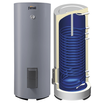 Бойлер косвенного нагрева Ferroli ECOUNIT N 150 1C в комплекте с датчиком бойлера