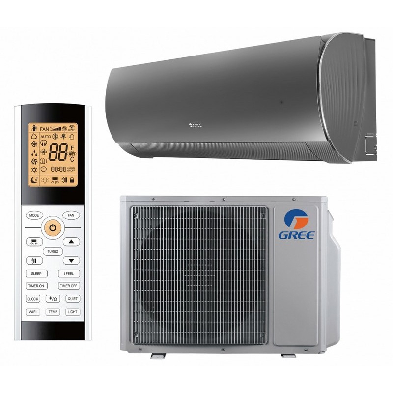 Кондиционер Gree Lyra Inverter R32GWH12ACC-K6DNA1F(LCLH) (black)