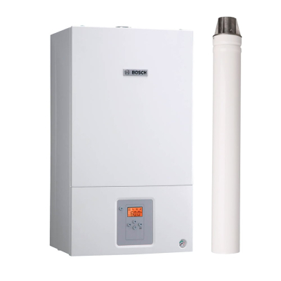 Традиционный газовый котёл Bosch GAZ 6000 W WBN 24 HRN в комплекте с дымоходом