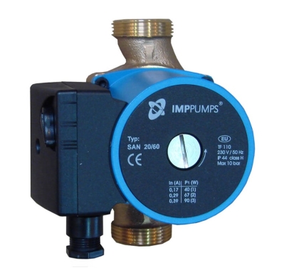 IMP Pumps SAN Резьбовые 3-х скоростные насосы с бронзовым корпусом для систем ГВС
