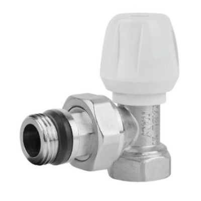 Кран (вентиль) радиаторный Icma 1/2" с антипротечкой угловой  (подающий)