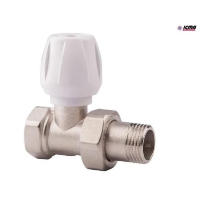 Кран (вентиль) радиаторный Icma 1/2" прямой (подающий)