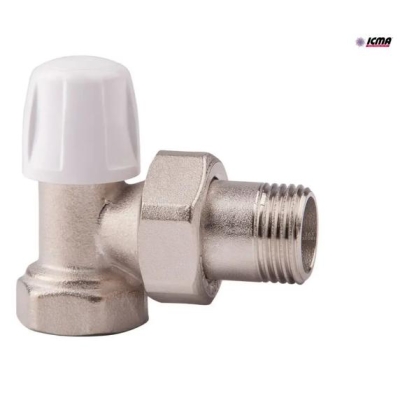 Кран (вентиль) радиаторный Icma 3/4" угловой  (обратн.)