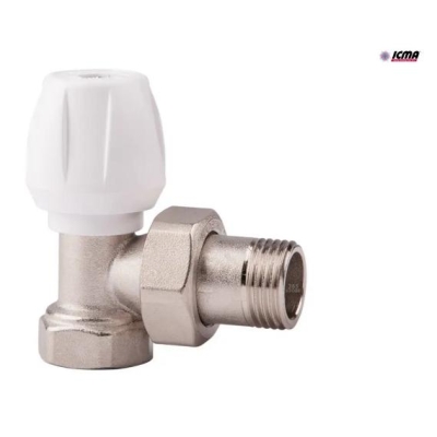 Кран (вентиль) радиаторный Icma 3/4" угловой  (подающий)