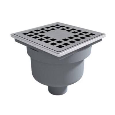 Трап душевой прямой с рамкой и отводом 50 мм MT-10-А Metline