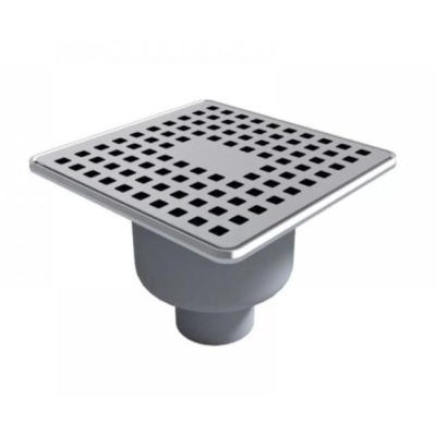 Трап душевой прямой с рамкой и отводом 50 мм MT-15-А Metline