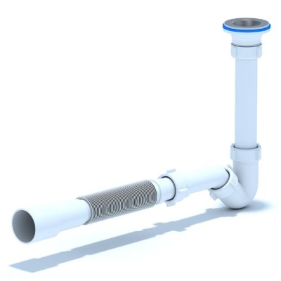 Сифон для биде  BD1016,  1 1/4"*32 с гибкой трубой 32*40/50 АНИ пласт