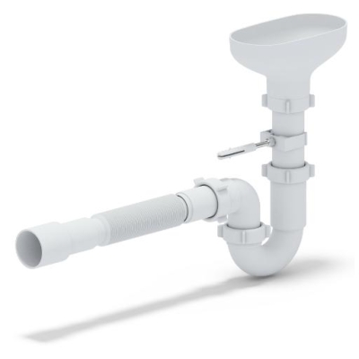 Сифон для кухонной мойки с разрывом АНИ пласт DR0115