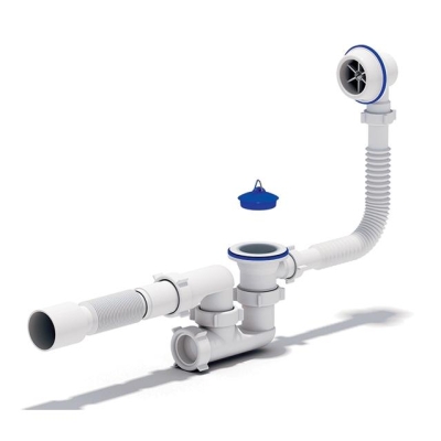 Сифон для ванны Варяг C6255,  1 1/2"*40 с гибкой трубой 40*50 АНИ пласт