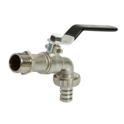 Кран водоразборный шаровый 1/2" рукоятка, с носиком VRT?