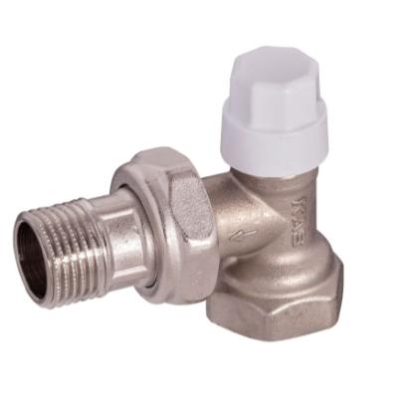 Кран угловой регулировочный для радиатора 1/2" (обратка) KAS