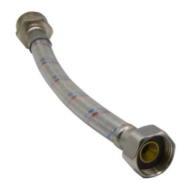 Гибкая подводка для воды VRT вн/нар 0,8м (нейлон)