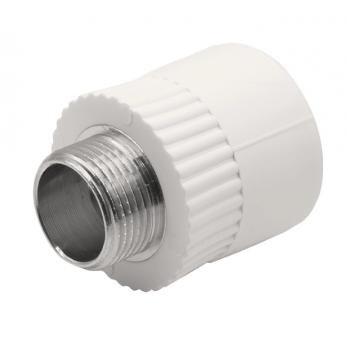 Муфта комбинированная наружная резьба 32х3/4" белый EVER PLAST