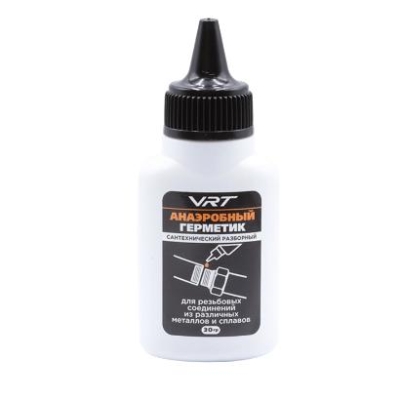 Герметик анаэробный 30г "VRT" разборный КРАСНЫЙ, д/рез. соединений из различных металлов и сплавов
