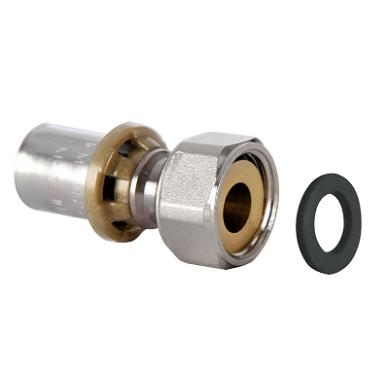 Пресс-фитинг муфта ICMA с накидной гайкой для соединений с плоским седлом 16*1/2" 