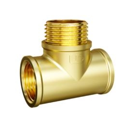 Тройник латунный DN15 (1/2") вн/нар/вн LD Pride