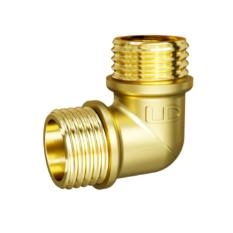 Угол 90 гр  DN15 (1/2") нар/нар латунь LD Pride