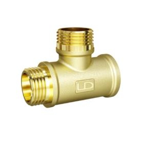 Тройник латунный DN15 (1/2") вн/нар/нар LD Pride