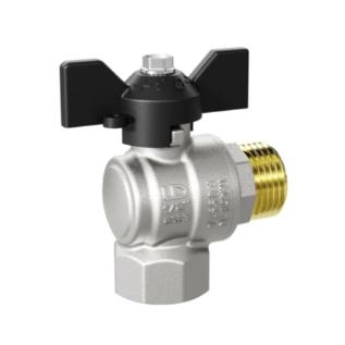 Кран шаровой угловой 1/2" вн/нар бабочка LD 15.B-Н.У.Б LD Pridе