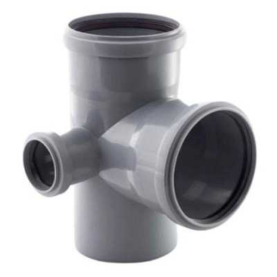 Крестовина двухплоскостная канализационная 110 * 110 * 50 * 90 гр. ( Правая ) Политэк