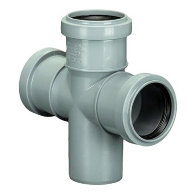 Крестовина одноплоскостная канализационная 50 * 50 * 50 * 90 гр. Политэк