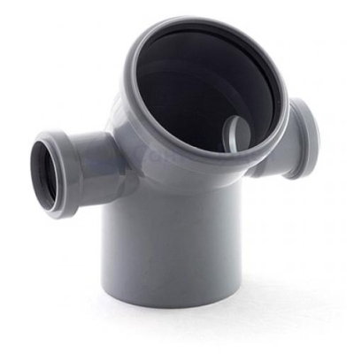 Отвод 110 * 45 гр. с выходом 50 ( Левый  и Правый ) Политэк