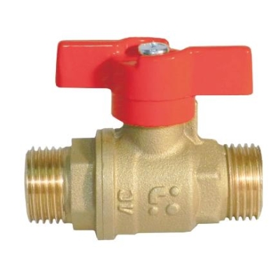 Кран шаровой 3/4" нар/нар бабочка БАЗ