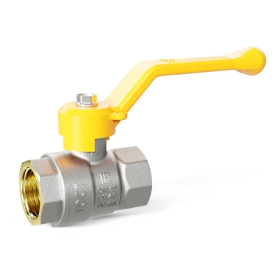 Кран шаровой газовый 1/2" вн/вн ручка LD Pridе