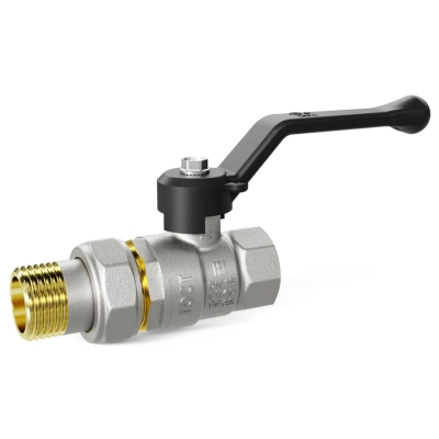 Кран шаровой с американкой 3/4" вн/нар ручка LD Pridе