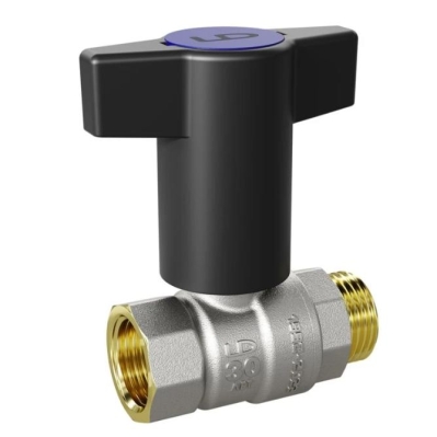 Кран шаровой 1/2" вн/нар Т - ручка LD Pridе