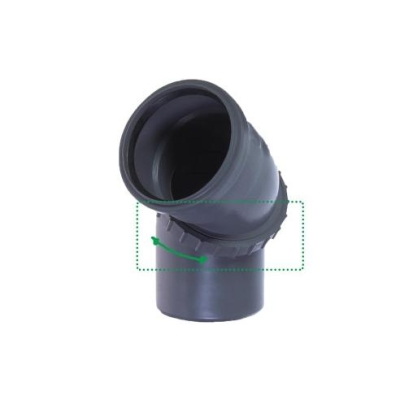 Отвод 50 * 90 гр.  Универсальный Политэк