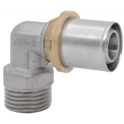 Пресс-фитинг угол ICMA 16*1/2" с наружной резьбой