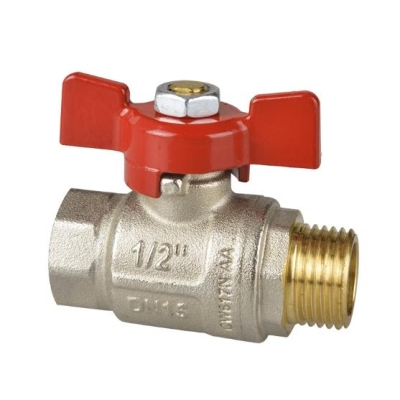 Кран шаровой 3/4" вн/нар бабочка ICMA