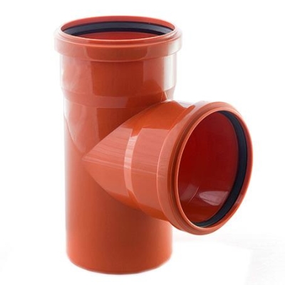 Тройник 110 * 110 * 90 гр. (нар.) Политэк