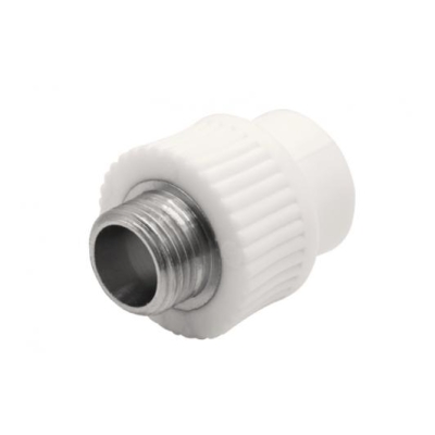 Муфта комбинированная наружная резьба 20х1/2" белый EVER PLAST