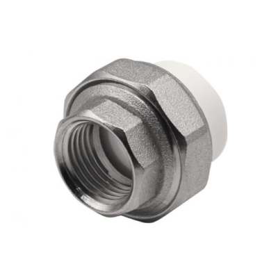 Муфта комбинированная разъемная, внутренняя резьба 20х1/2" белый EVER PLAST