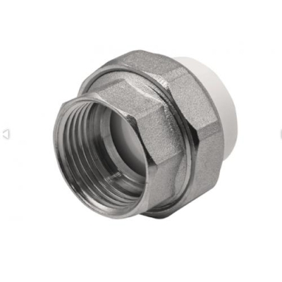 Муфта комбинированная разъемная, внутренняя резьба 25х1" белый EVER PLAST