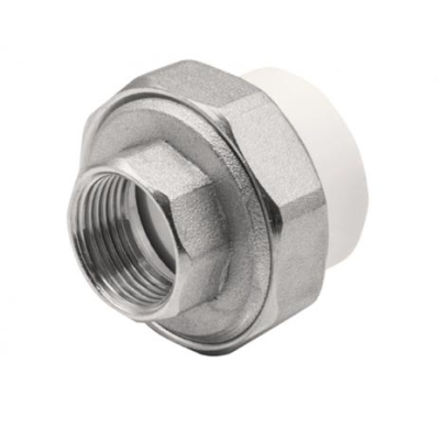 Муфта комбинированная разъемная, внутренняя резьба 32х3/4" белый EVER PLAST