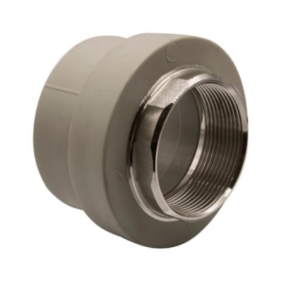 Муфта комб. вн 63Х2" под ключ серая EVER PLAST