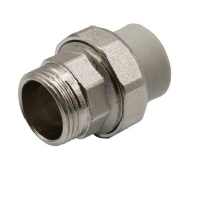 Муфта комб. разъемная, нар 20Х3/4" серая EVER PLAST