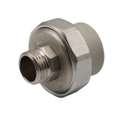 Муфта комб. разъемная, нар 25Х1/2" серая EVER PLAST