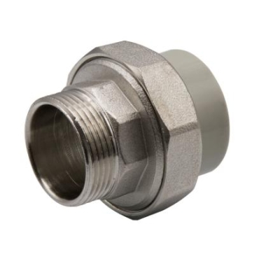 Муфта комб. разъемная, нар 40Х1 1/4" серая EVER PLAST