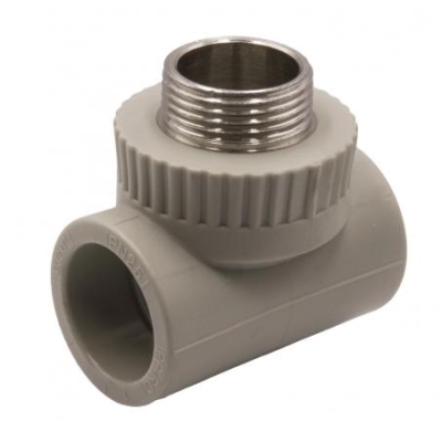 Тройник комб. нар 32Х1"Х32 серый EVER PLAST