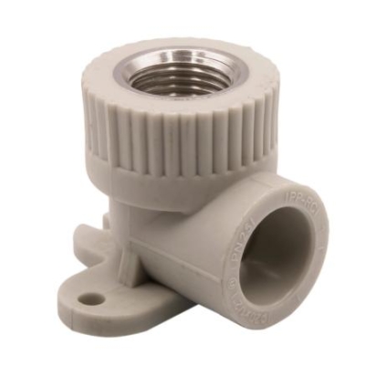 Угол комб. вн 20х1/2" с креплением серый EVER PLAST