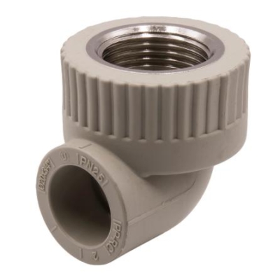 Угол комб. вн 20х3/4" серый EVER PLAST