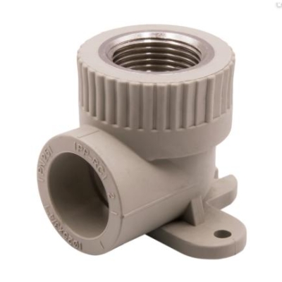 Угол комб. вн 25х3/4" с креплением серый EVER PLAST