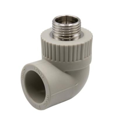 Угол комб. нар 25х1/2" серый EVER PLAST