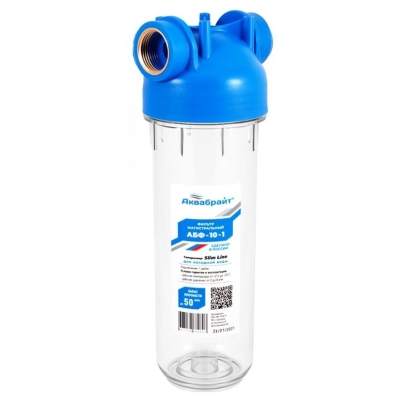 Магистральный фильтр для холодной воды Аквабрайт АБФ-10-1