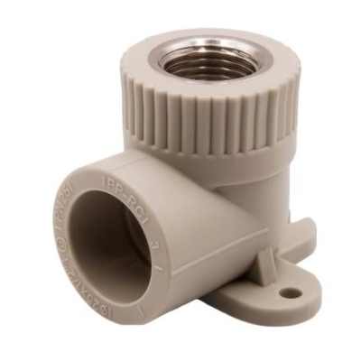 Угол 25x1/2" вн.р. с креплением Formul (Турция) серый