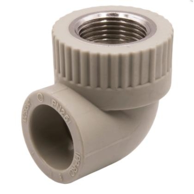 Угол 25x3/4" вн.р. Formul (Турция) серый